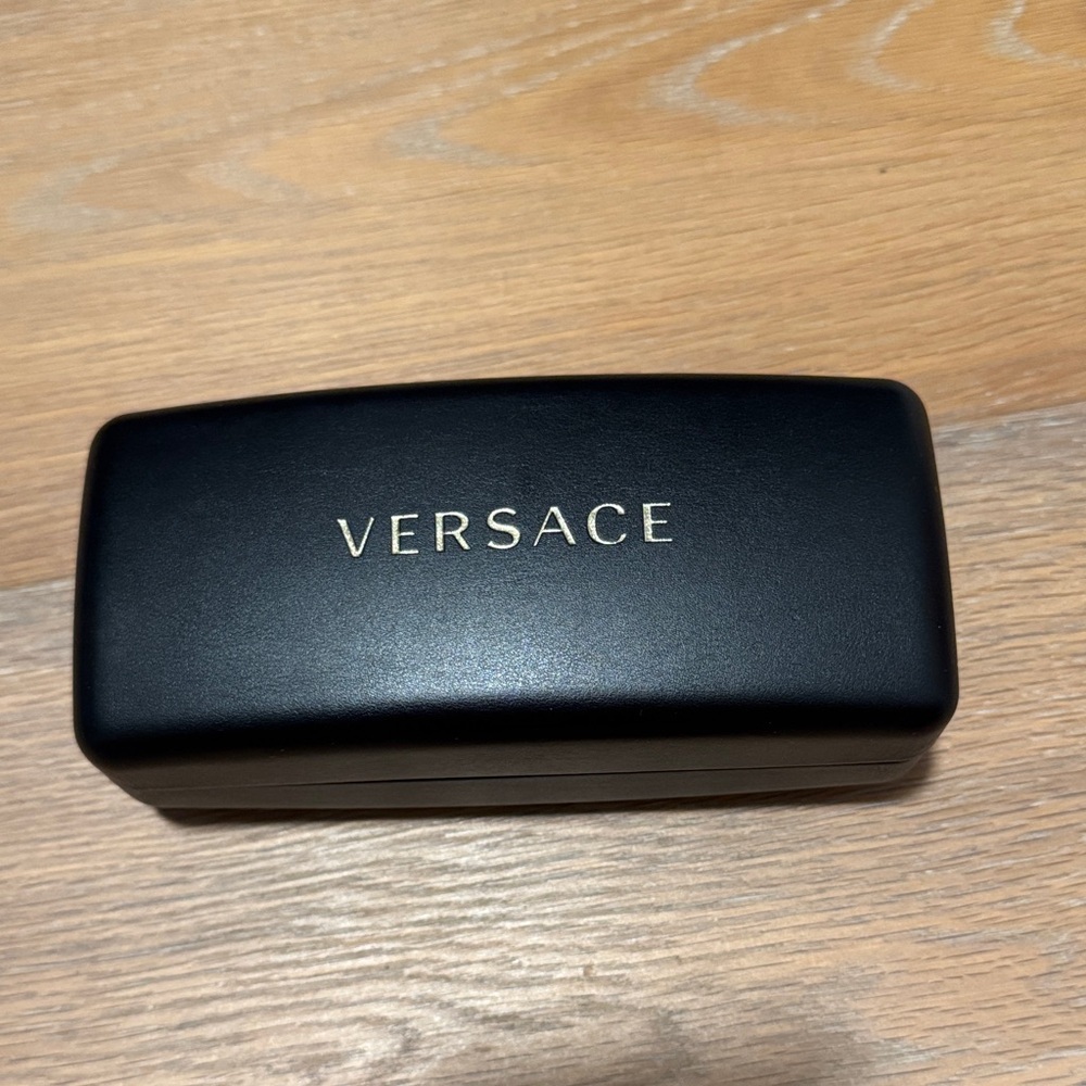 Versace Black and Gold Sunglasses Eyeglasses Case